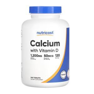 Кальций и витамин Д3, Absorbable Calcium 1200 mg with Vitamin D3 1000 IU, Puritan's Pride,100 капсул