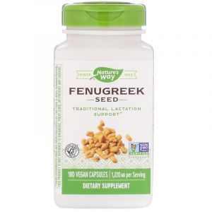 Пажитник, Fenugreek, Nature's Way, семена, 610 мг, 180 капсул