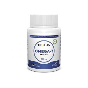 Омега-3 исландский рыбий жир, Omega-3 Fish Oil, Biotus, 60 капсул