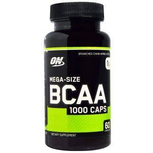 BCAA-d, optimaalne toitumine, suur suurus, 1 g, 60 kapslit