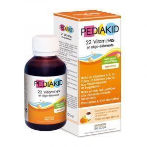 Multivitamiin lastele, siirup, 22 vitamiini ja mineraalaineid, Pediakid, 125 ml