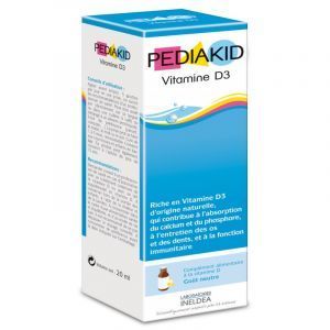 Vitamiin D3, lastele, Vitamiin D3, Pediakid, 20 ml