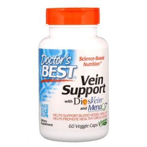 От варикоза, Vein Support, Doctor's Best, 60 капсул