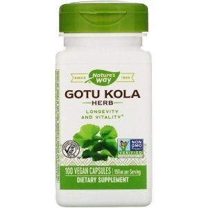 Готу кола, Gotu Kola Herb, Nature's Way, 475 мг, 100 кап.