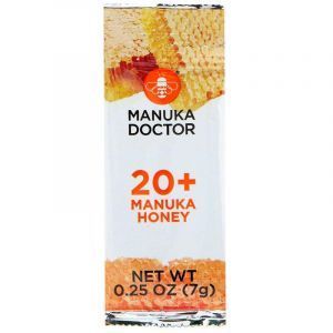 Манука мед 20+, Manuka Honey, Manuka Doctor, 24 пакета по 7 г