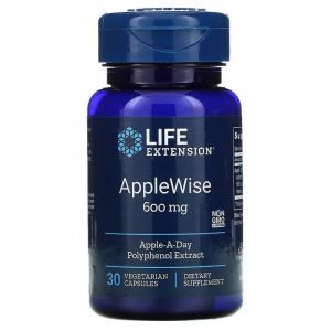 Полифенолы яблочные, AppleWise Polyphenol, Life Extention, экстракт, 600 мг, 30 капсул