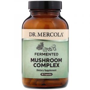 Комплекс грибов, Mushroom Complex, Dr. Mercola, ферментированный, 90 капсул