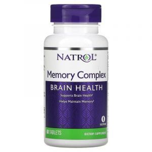 Витамины для памяти, Memory Complex, Brain Health, Natrol, 60 таблеток
