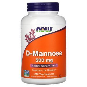 Д-Манноза, D-Mannose, Now Foods, 500 мг, 240 капсул 
