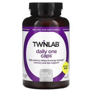 Комплекс витаминов без железа, Daily One Caps, Twinlab, 180 капсул