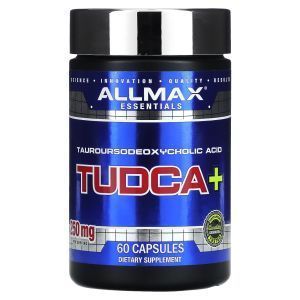 Таурурсодезоксихолевая кислота, TUDCA+, ALLMAX, 250 мг, 60 капсул