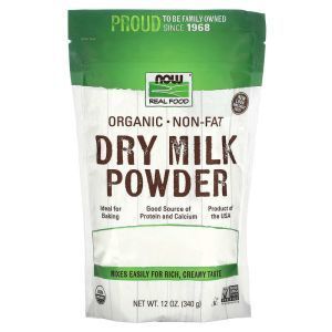Сухое молоко органическое, Dry Milk, Now Foods, 340 г