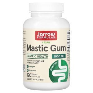 Смола мастикового дерева, Mastic Gum, Jarrow Formulas, 500 мг, 120 капсул