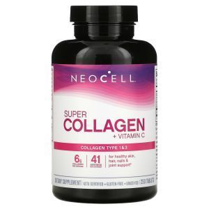 Супер Коллаген, Тип 1 и 3, Collagen + C, Neocell, 6000 мг, 250 таблеток