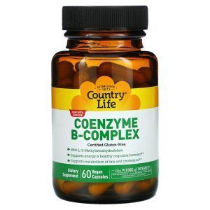 Витамин В, комплекс, (Coenzyme B-Complex), Country Life, 60 капсул (Default)