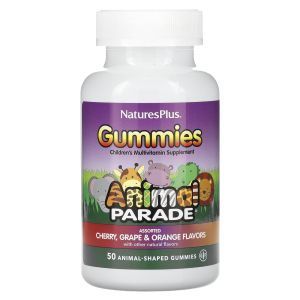 Мультивитамины и минералы для детей, Multi-Vitamin & Mineral Supplement, Nature's Plus, с разными вкусами, 50 жевательных конфет в форме животных