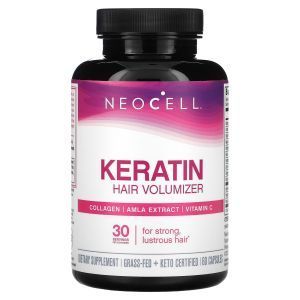 Коллаген и кератин, объем волос, Keratin Hair Volumizer, Neocell, 60 капсул