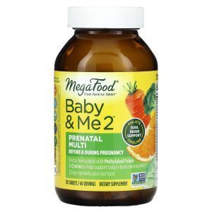 Витамины для беременных 2, Baby & Me 2, MegaFood, 120 таблеток