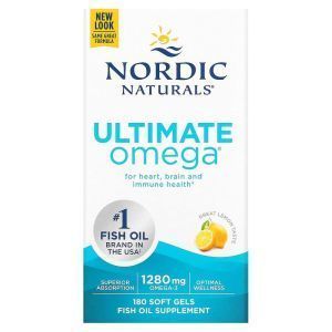Рыбий жир в капсулах, Ultimate Omega, Nordic Naturals, лимонный вкус, 1280мг, 180 капсул