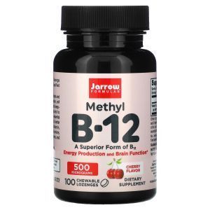 Vitamiin B12, metüül B-12, Jarrow valemid, 500 mcg, 100 pastilli