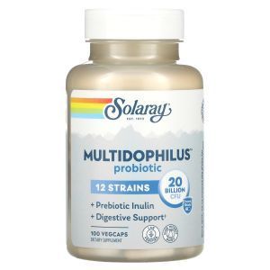Пробиотики, Multidophilus 12, Solaray, 100 капс.