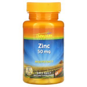 Оксид цинка, Zinc, Thompson, 50 мг, 60 таблеток