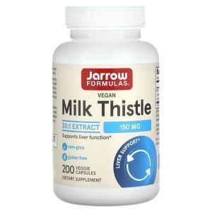 Расторопша (Milk Thistle), Jarrow Formulas, 150 мг, 200 капсул (Default)