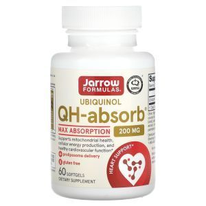 Убихинол (QH-absorb, Ubiquinol), Jarrow Formulas, 200 мг, 60 капсул