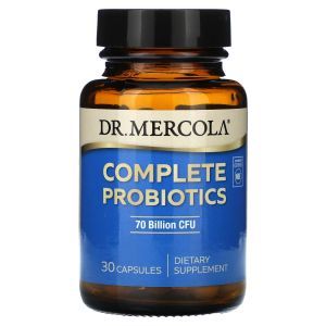 Пробиотики, Complete Probiotics, Dr. Mercola, 70 миллиардов, комплекс для пищеварительной системы, 30 капсул