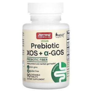 XOS + a-GOS prebiootiline kiudaine, prebiootiline, jarrow valemid, 90 närimistabletti