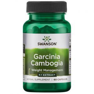 Гарциния камбоджийская, Garcinia Cambogia 5:1 Extract, Swanson, 80 мг, 60 капсул
