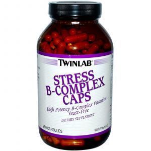 Витамины группы В (комплекс), Stress B-Complex, Twinlab, 250 капсул