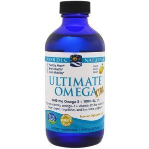 Omega Extra, Omega Xtra, Nordic Naturals, sidrunimaitseline, 237 ml.